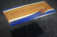 Load image into Gallery viewer, Epoxy resin and black wattle timber coffee table