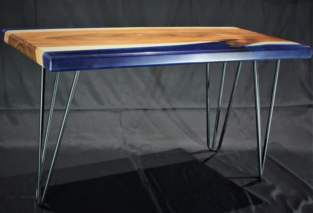 Epoxy resin and black wattle timber coffee table